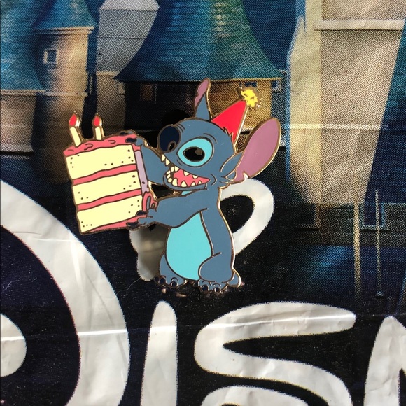 Disney Accessories - SOLD Rare Disney Stitch Birthday Cake Pin